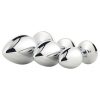 Gleaming Love - ezüst anál plug szett - 3 részes