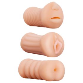   XXX To GO Juicy szett (3db) - műpunci, száj, popsi maszturbátor