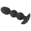 Black Velvets Heavy - 145g-os gömbös anál plug (fekete)