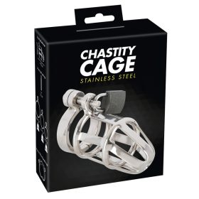 You2Toys - Chastity Cage - fém pénisz ketrec, lakattal