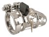 You2Toys - Chastity Cage - fém pénisz ketrec, lakattal