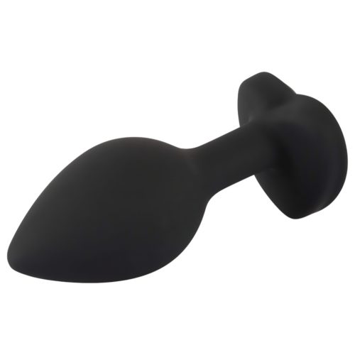 You2Toys Anal Plug - fehér köves anál plug (fekete)