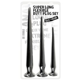   You2Toys - extra hosszú anál plug szett (3 részes) - fekete