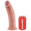 King Cock 10 - nagy tapadókorongos dildó (25cm) - natúr