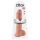 King Cock 11 - tapadókorongos, herés dildó (28cm) - natúr