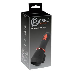 Rebel - akkus, 2 motoros makkvibrátor (fekete)