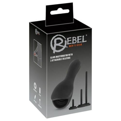 Rebel - makkvibrátor dilátorral (fekete)