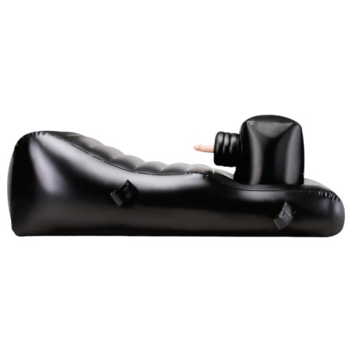 Louisiana Lounger - szexgép beépített vibrátorral (fekete)