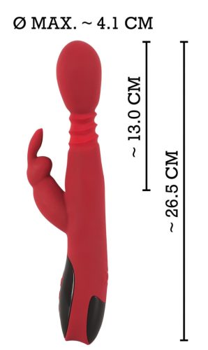 You2Toys Massager - lökő-forgó, melegítő G-pont vibrátor (piros)