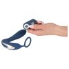 You2Toys Prostate Plug - anál vibrátor péniszgyűrűvel (kék)