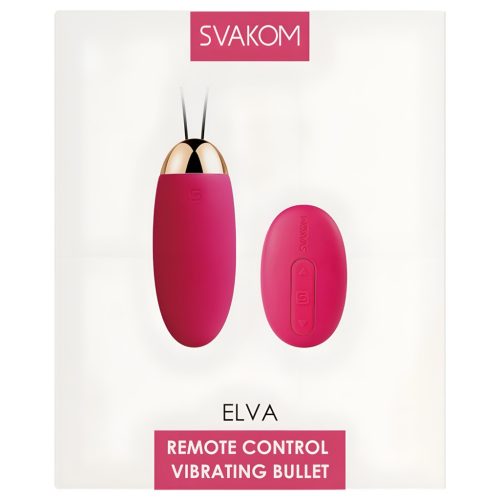 Svakom Elva - akkus, távirányítós vibrációs tojás (piros)