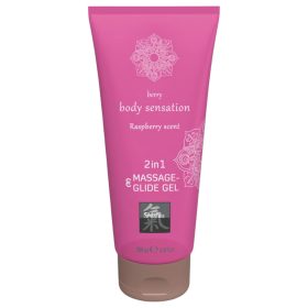   Shiatsu 2in1 Rashberry scent - masszázs síkosító - málna (200ml)