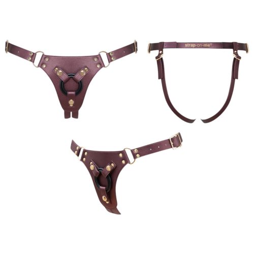 / Strap-on-me - alsó felcsatolható dildóhoz - XS-XXL (barna)