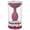 Love to Love Open Roses M - szilikon anál plug (piros)