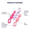 Satisfyer Booty Call - anál plug szett - színes (3 részes)