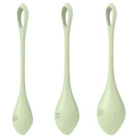   Satisfyer Yoni Power 2 - gésagolyó szett - zöld (3 részes)