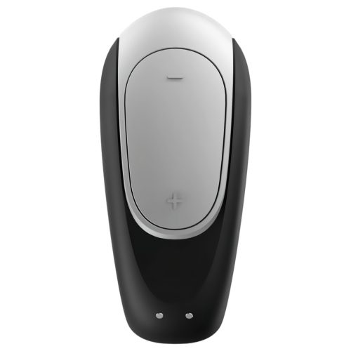 Satisfyer Double Fun - okos, vízálló párvibrátor (fekete)
