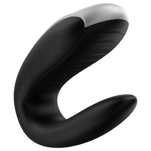 Satisfyer Double Fun - okos, vízálló párvibrátor (fekete)