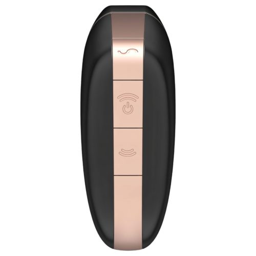 Satisfyer Love Triangle - okos léghullámos csiklóizgató (fekete)
