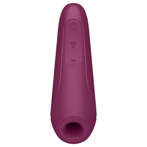 Satisfyer Curvy 1+ - okos léghullámos csiklóizgató (piros)