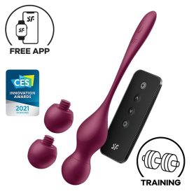   Satisfyer Love Birds Vary - okos, variálható gésagolyó (piros)
