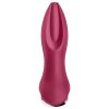 Satisfyer Rotator Plug 2 - akkus, gyöngyös anál vibrátor (piros)