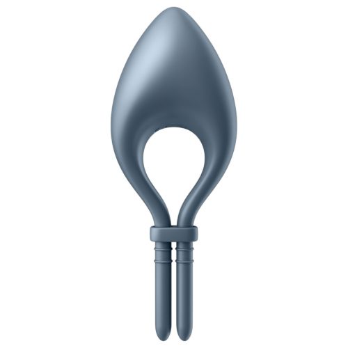Satisfyer Bullseye - okos vibrációs péniszgyűrű (szürke)