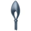 Satisfyer Bullseye - okos vibrációs péniszgyűrű (szürke)