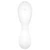 Satisfyer Curvy Trinity 5+ - okos 2in1 vibrátor (fehér)