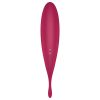 Satisfyer Twirling Pro - okos 2in1 csikló vibrátor (piros)