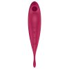 Satisfyer Twirling Pro - okos 2in1 csikló vibrátor (piros)