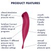 Satisfyer Twirling Pro - okos 2in1 csikló vibrátor (piros)