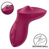 Satisfyer Exciterrr - forgó gyöngyös csikló vibrátor (piros)