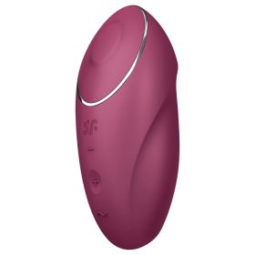   Satisfyer Tap & Climax 1 - 2in1 vibrátor és csiklóizgató (piros)