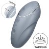 Satisfyer Tap & Climax 1 - 2in1 csikló vibrátor (szürke)