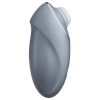 Satisfyer Tap & Climax 1 - 2in1 csikló vibrátor (szürke)