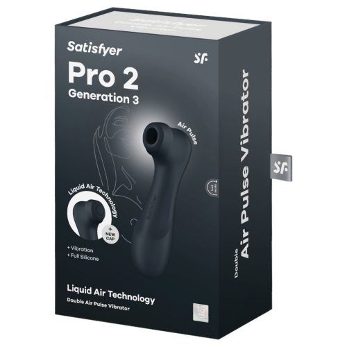 Satisfyer Pro2 Gen3 - léghullámos csiklóizgató (sötét szürke)