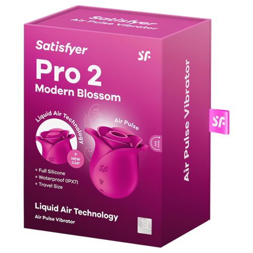 Satisfyer Pro 2 Modern Blossom - léghullámos csiklóizgató (pink)