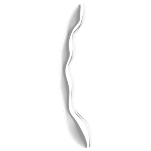 Satisfyer Cosmic Crest 2 - hullámos acéldildó (ezüst)