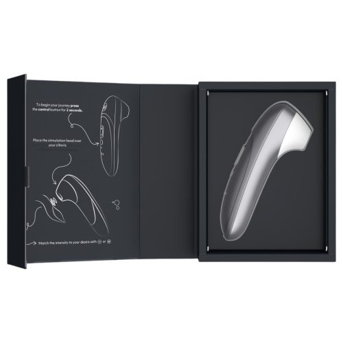 Womanizer Pro - léghullámos csiklóizgató (szürke)
