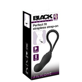 Black Velvets Perfect Fit - felcsatolható dildó (fekete)