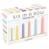 Six in a Row - dildó trainer szett - 6db (színes)