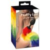 You2Toys - szilikon anál plug és farok (szivárvány)