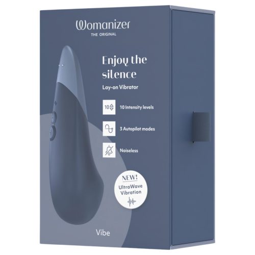 Womanizer Vibe - csikló vibrátor (kék)