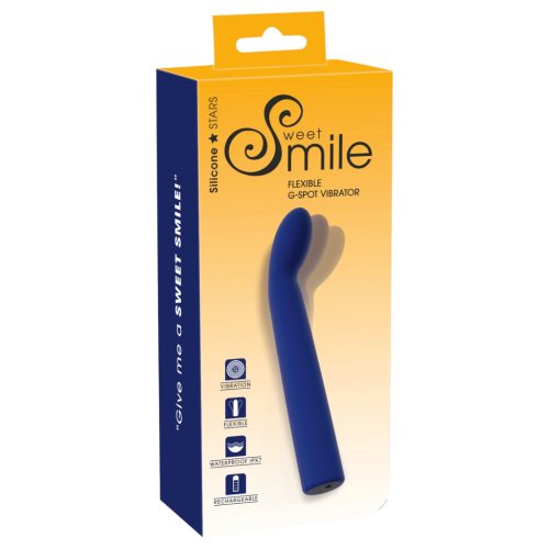 Smile - hajlítótt G-pont vibrátor (kék)