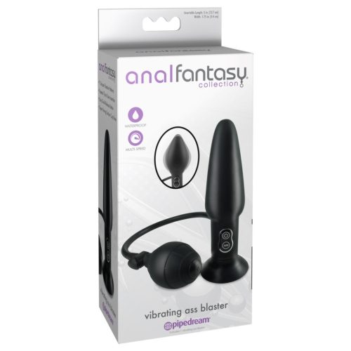 Pipedream - Anal Fantasy - pumpálható vibrációs anál plug (fekete)