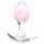 NS Novelties - átlászó butt plug - S (pink)