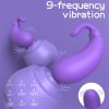 Sex HD - padlizsán formájú vibrációs tojás (lila)