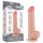 Lovetoy Sliding-Skin - herés kétrétegű dildó - 20,8 cm (natúr)