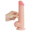 Lovetoy Sliding-Skin - herés kétrétegű dildó - 20,8 cm (natúr)